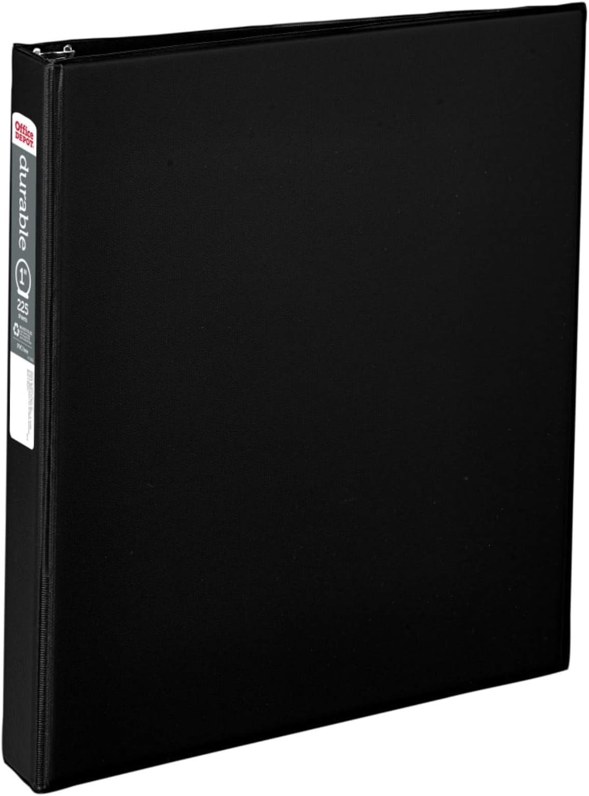 Office-DepotOffice Depot Brand Nonstick 3-Ring Binder, 1" Round Rings, 64% Recycled, Black