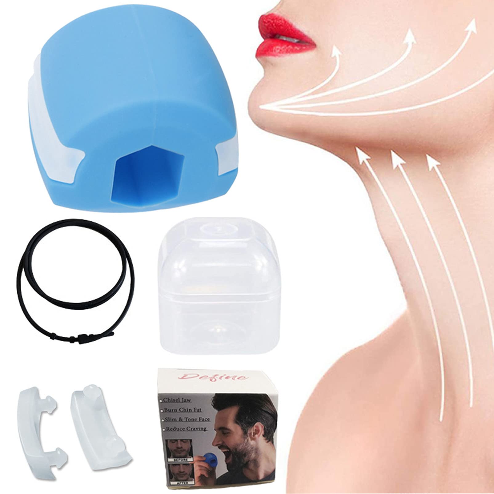 Buy Jaw Exerciser jawline exercise ball jaw trainer Facial Beauty Tool for Women Men 40lb
