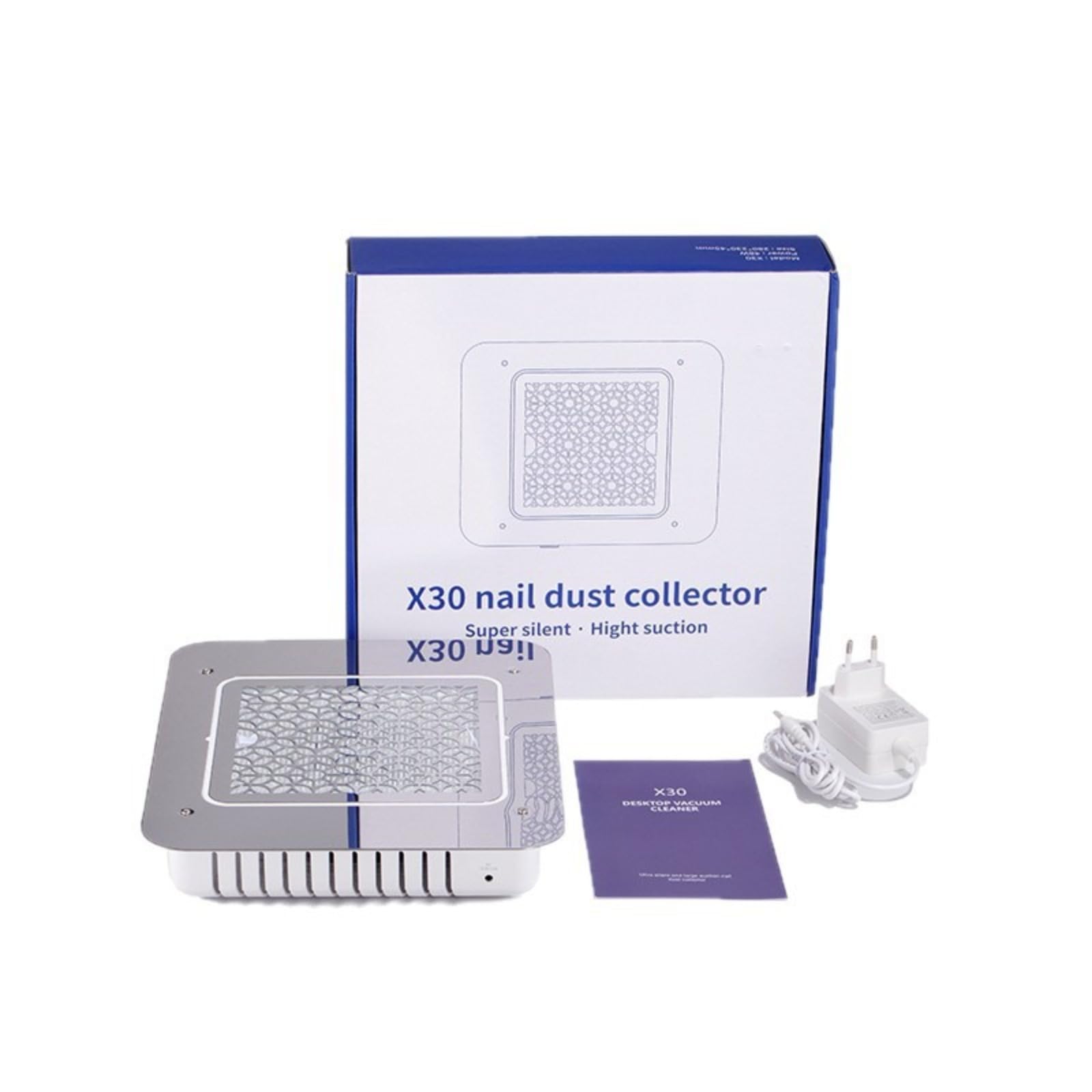 Herramienta de manicura aspirador de uñas empotrable 48W, 3500 rpm, limpieza de polvo