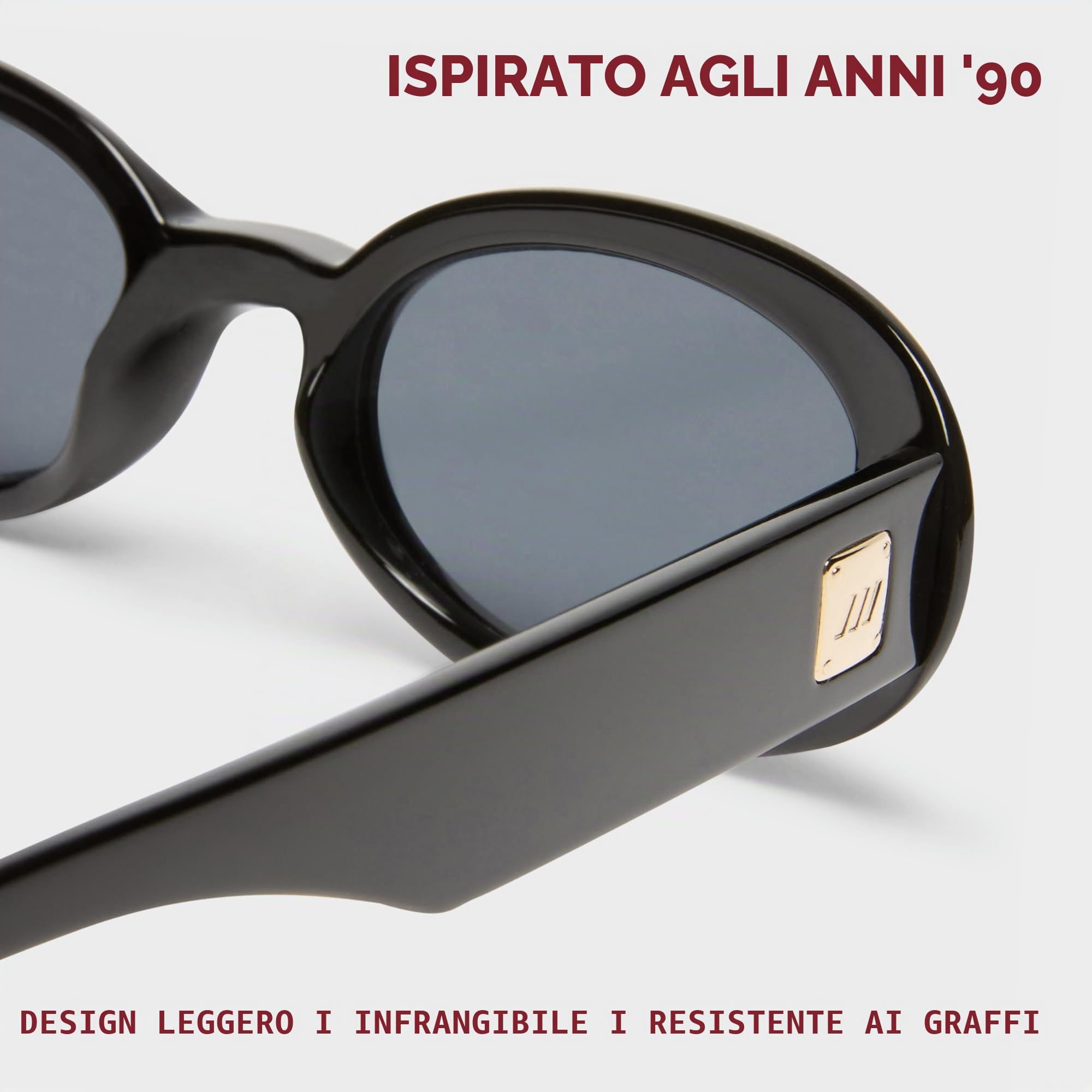 Le Specs WORK IT! Occhiali da sole da donna, forma ovale con alta protezione UV