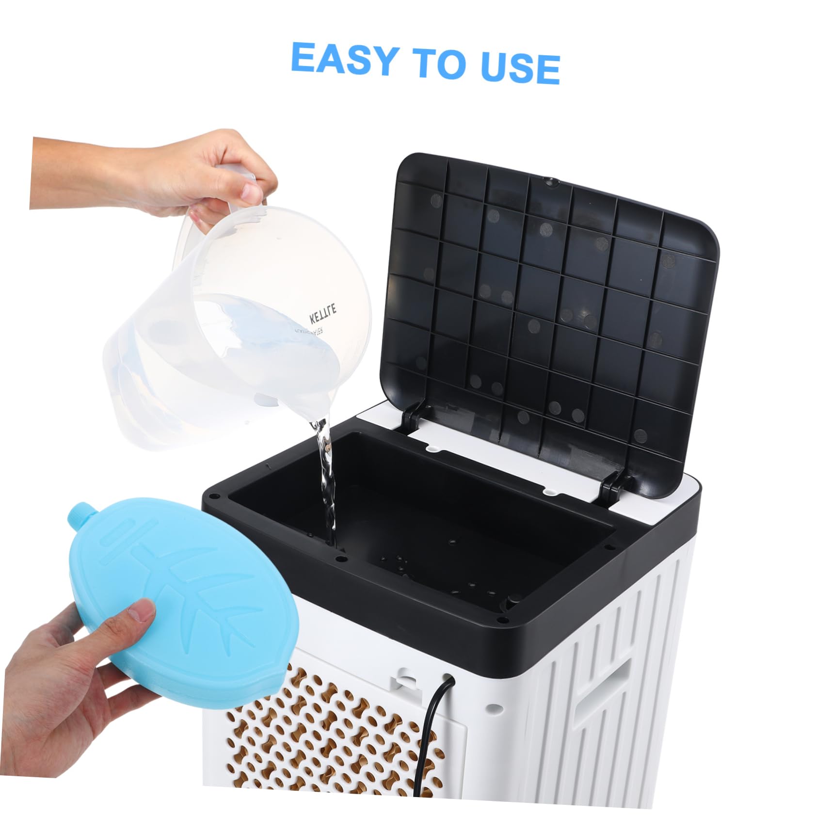YARNOW Ventilateur De Climatisation Cristal De Glace Glace Réutilisable Réutilisable Congélateur Récipient À Glace Conteneurs De Glace De Refroidissement Frais Garder Les Cas De Glace