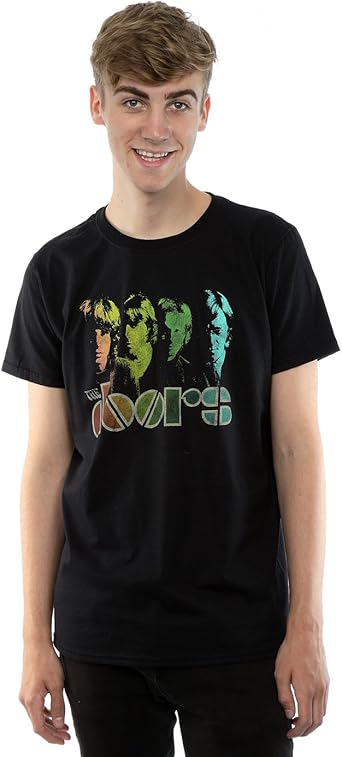 The Doors Hombre Band Spectrum Camiseta XXX-Large Negro