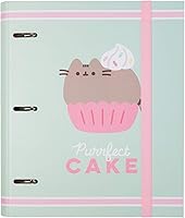 Vista 1 de Pusheen - Carpeta oficial de 3 anillos de alta calidad, carpeta de archivos de 12.6 x 10.6 pulgadas, carpeta de anillos de tapa dura duradera