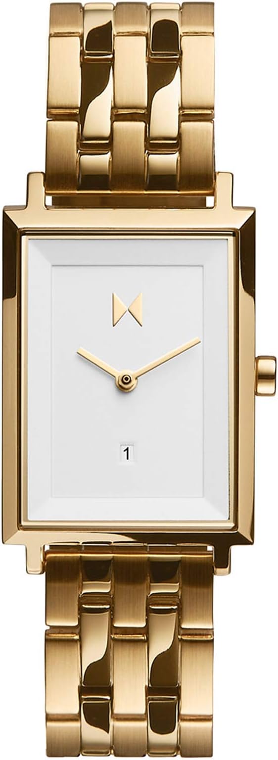 Signature Square Watches for Women - Premium Minimalist Women’s Watch - Analog, Stainless Steel, 5 ATM/50 Meters Water Resistance - Interchangeable Band - 24mm