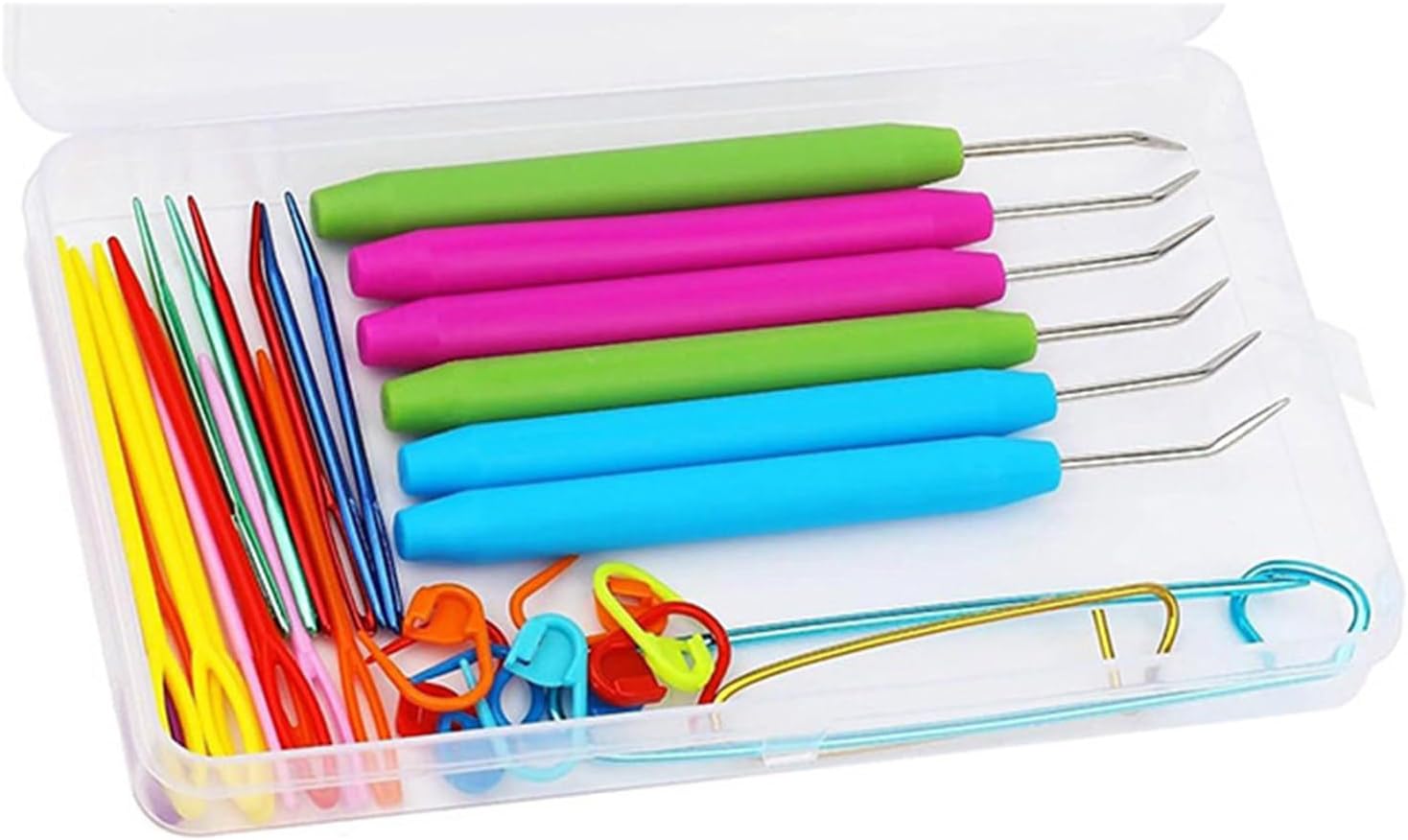 Large Eye Needle Tapestry Embroidery Bent for Crochet Darning Yarn Curved Tip for Hand Sewing Sewing