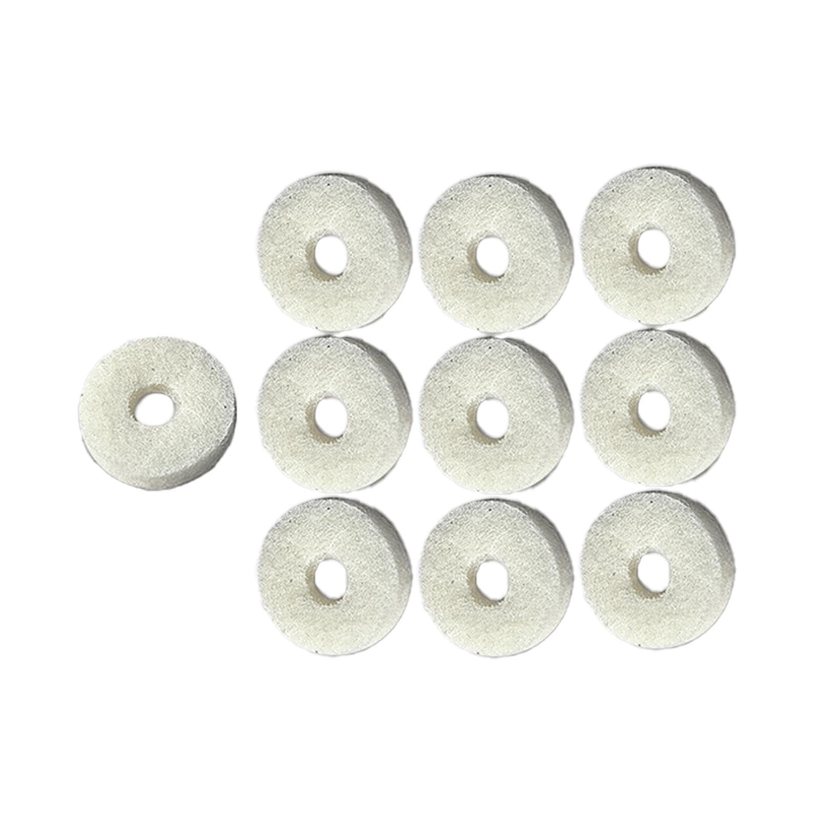 Generic Rondelles en feutre pour boutons de doigts, tampons en feutre, accessoires pour instruments de musique de remplacement, 10 pièces, euphonium