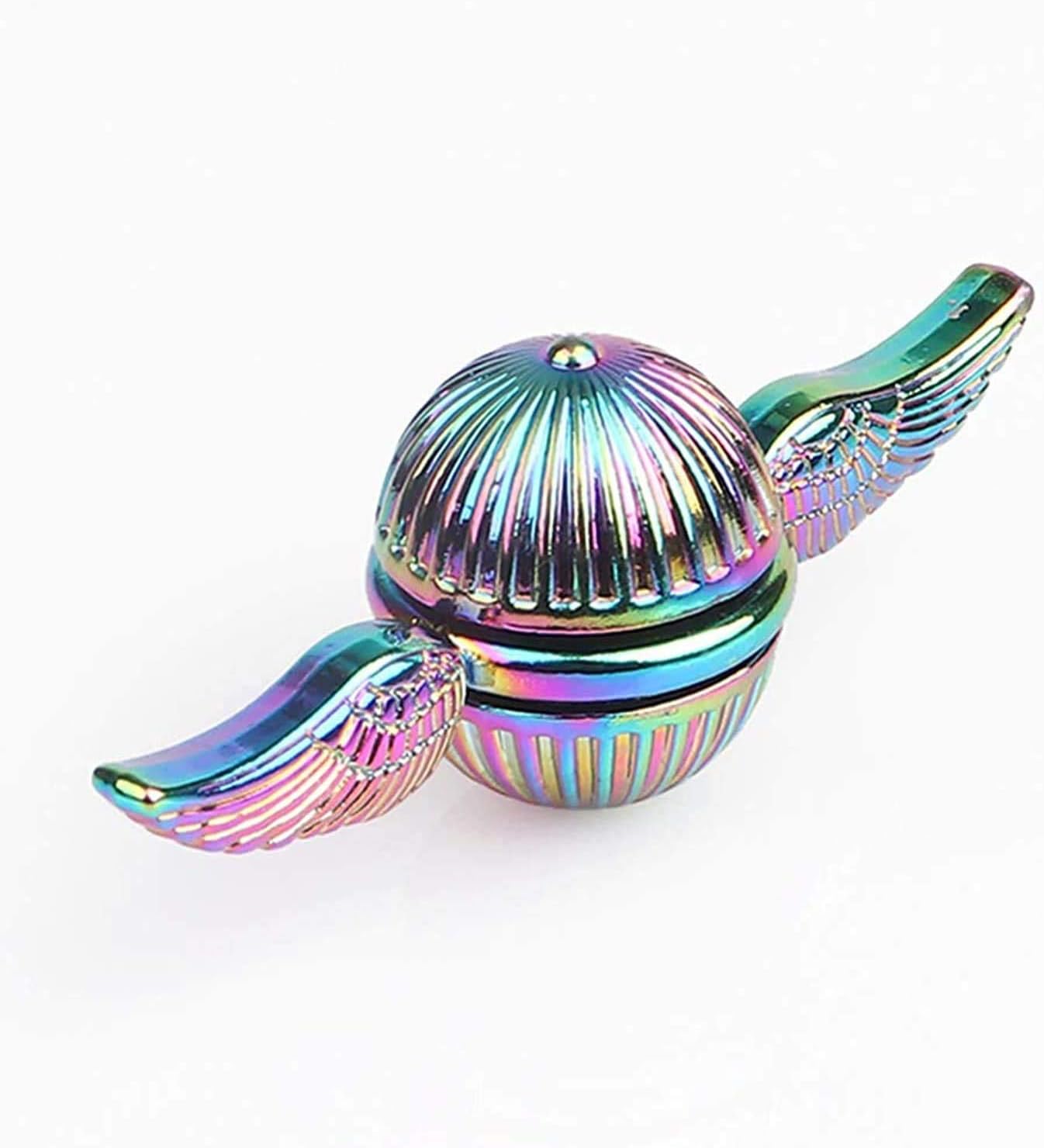 Fidget Spinner Kinetic Desk Toys for Stress Relief Rainbow Metal Hand Power Fidget Ball Sensory Toy for Kid Adult Fidget Toy Gift Cake Decoration Party Favor Small Gadget - Image 3
