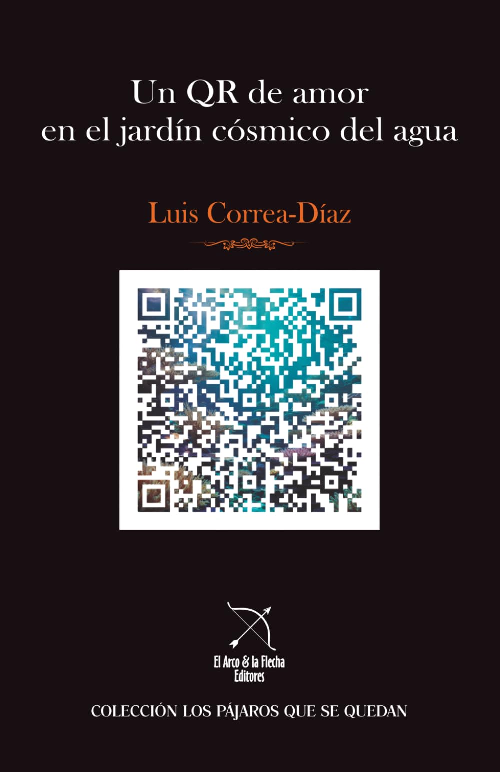 Un QR de amor en el jardín cósmico del agua