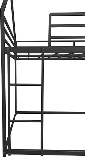Vista 6 de Cama litera individual sobre individual con 2 cajones de almacenamiento y USB, LED para dormitorio, sala de estar, dormitorio, estructura de cama