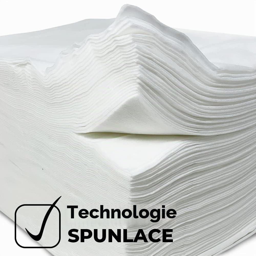 Muntrade Lot de 500 serviettes jetables Spunlace pour coiffure et esthétique 30 x 40 cm