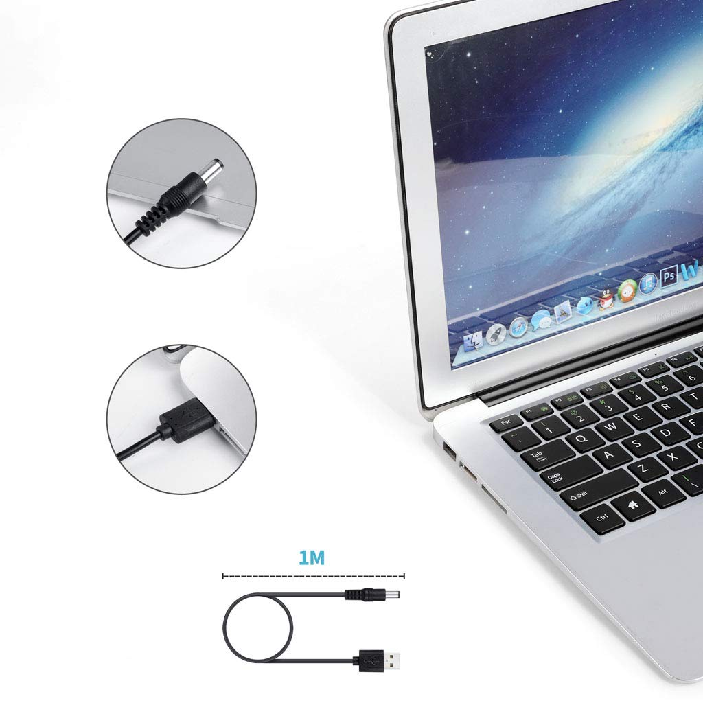 Cavo USB Di Ricarica Universale Con 8 Connettori Intercambiabili: 5V, Lunghezza 1m, Per Router, Lampade LED, Ventole E Dispositivi 5V