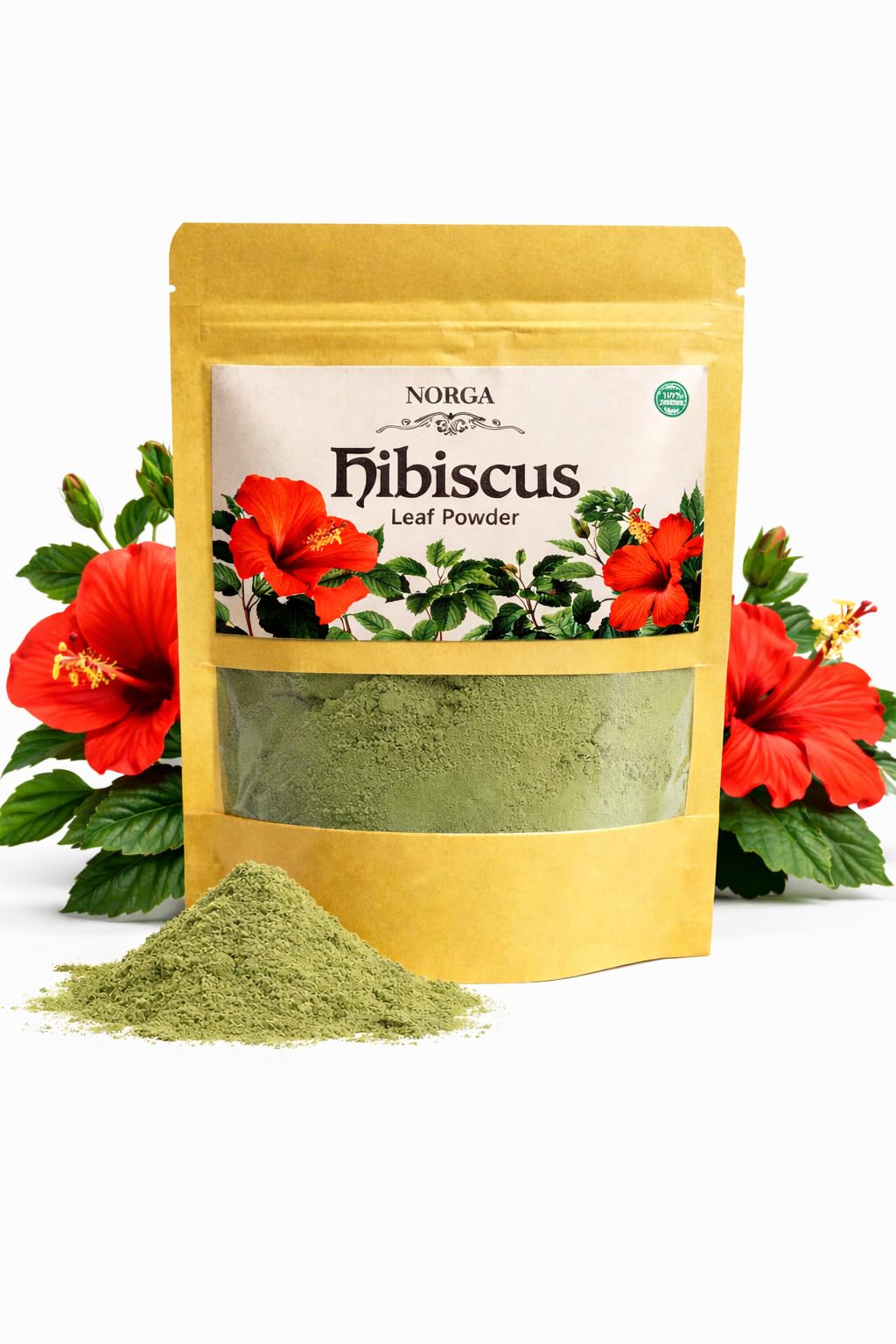 Hibiscus Leaf Powder 100g | Sembaruthi Thalipodi | Pure & Grit-Free | Shade-Dried & Finely Milled | Hair Growth, Scalp Care & Face Pack | Chemparathi Gudhal | No Fillers-image-47
