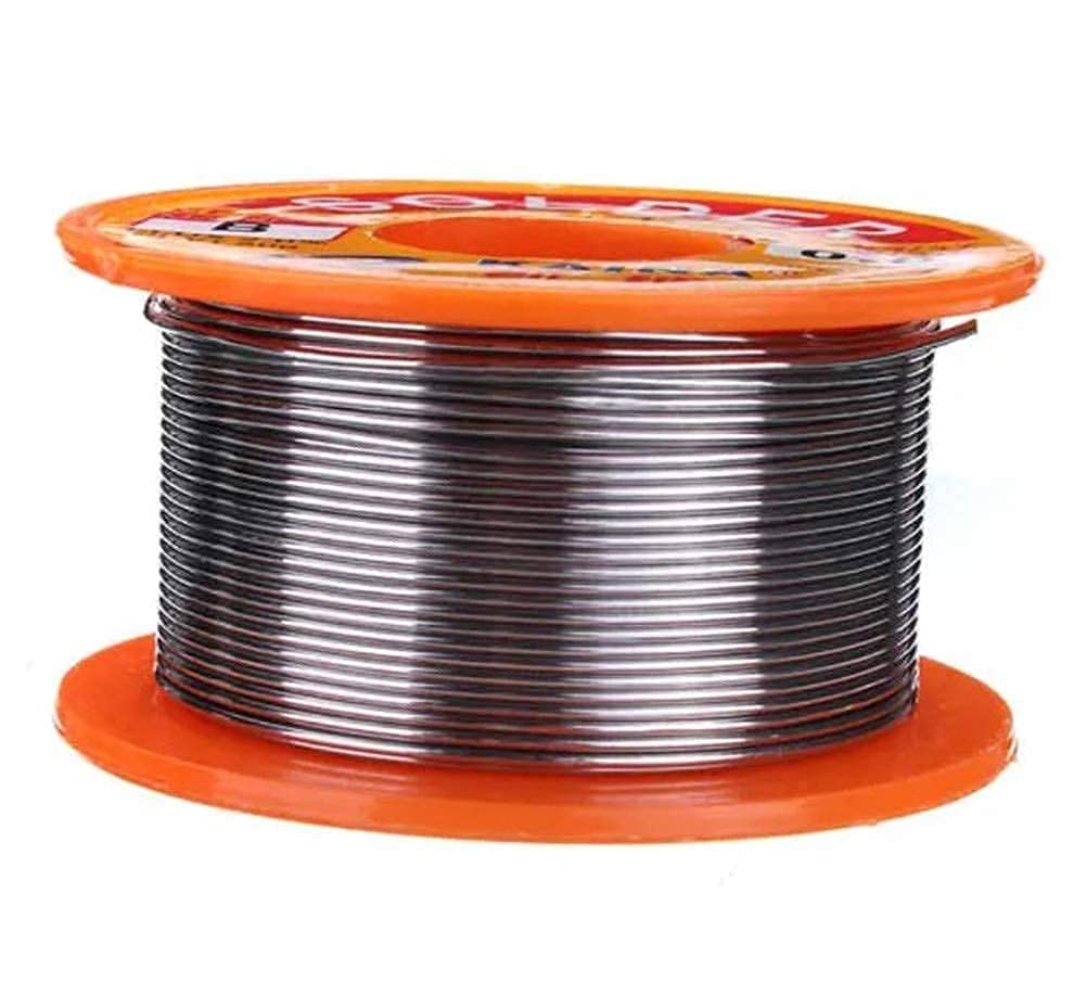 Filo per saldatura con nucleo in colofonia 63/37, 0,8mm, 50g, 2,0% di flusso set di fili per saldatura per il fai da te elettronico (confezione da 4)