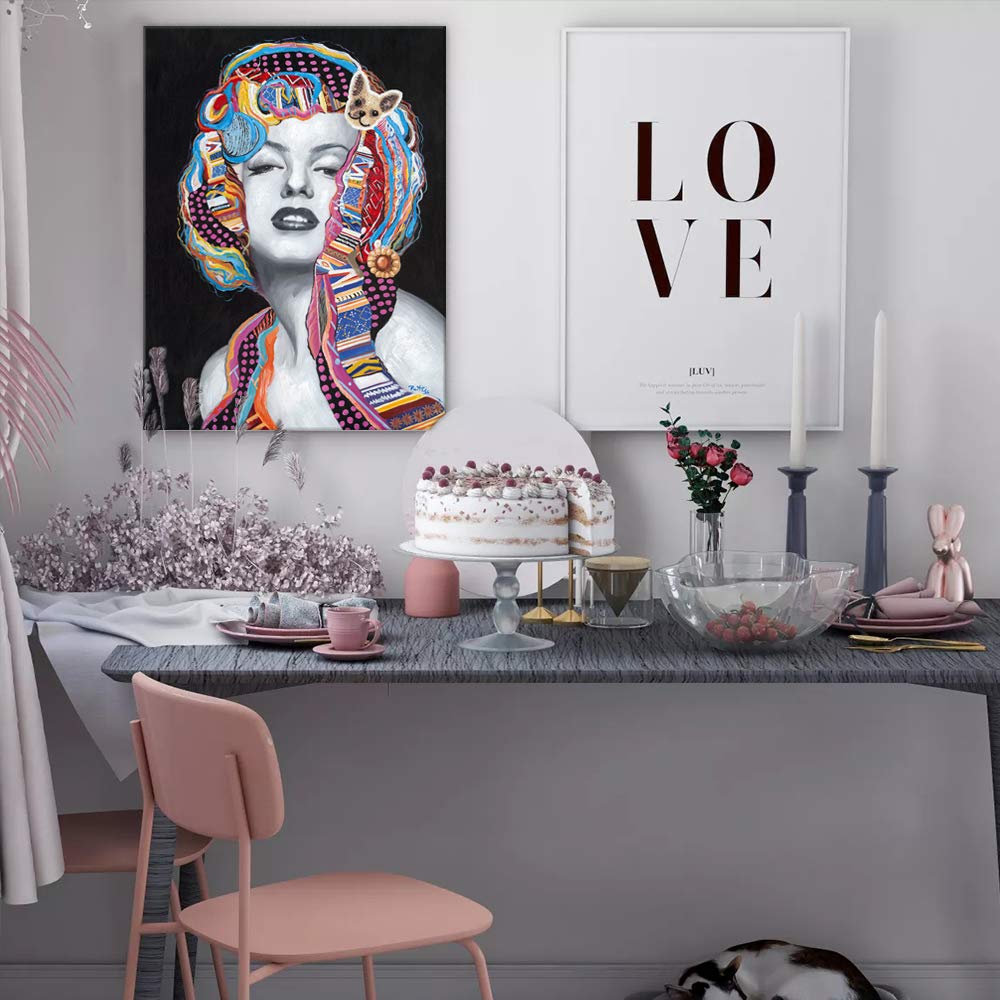 Amazon.co.jp: B BLINGBLING マリリン・モンロー ウォールアート 装飾