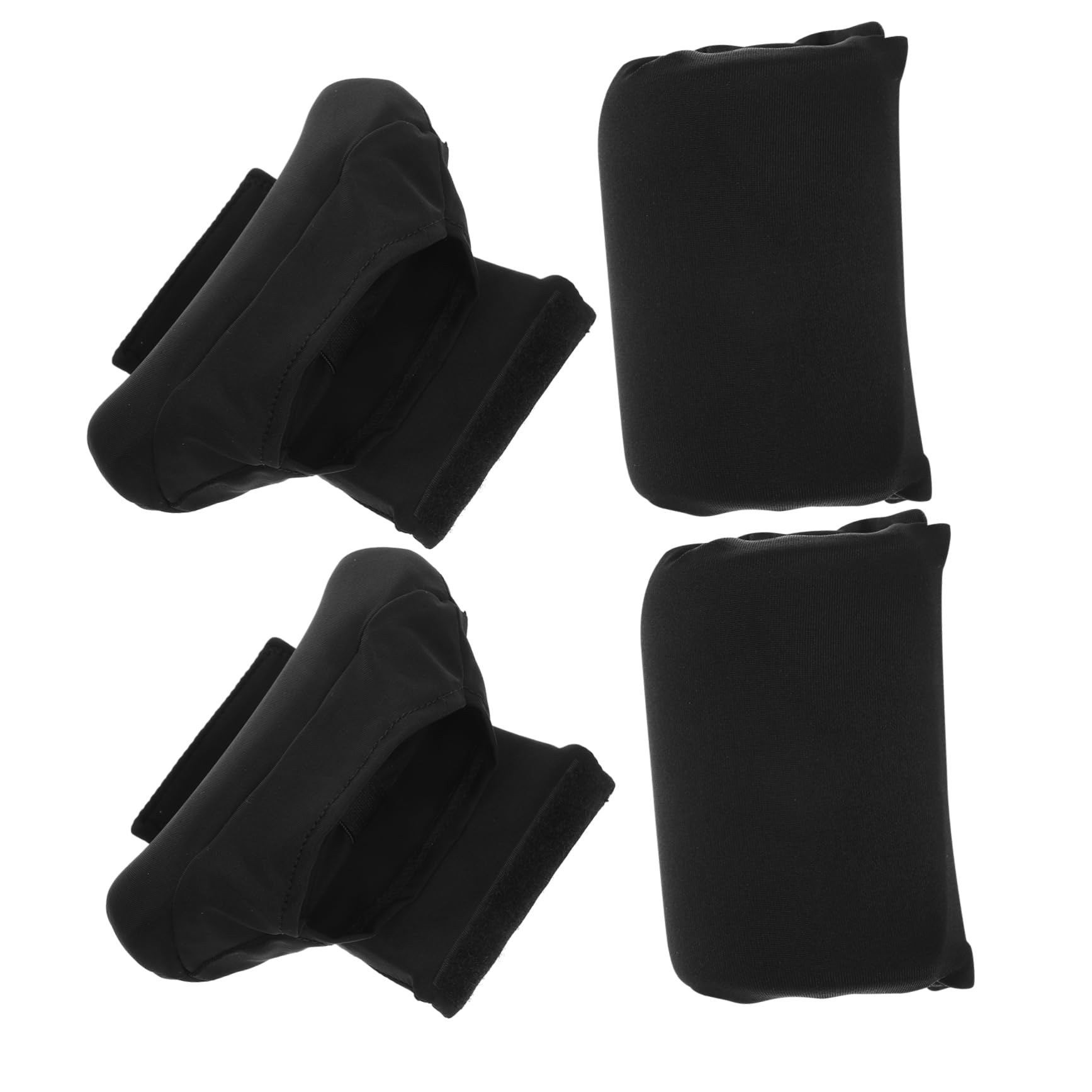 Didiseaon 2 Juegos Andador Con Muletas Suministros Para Muletas Cubierta De Muleta Para Axilas Mango De Bastón Almohadillas Para Las Axilas Cubre Muletas Espuma De Memoria Black
