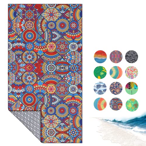 Your Choice Beach Towel - Microfiber Beach Towels Oversized Clearance, Quick Dry Beach Towel For Adults, Sand Free Beach Towel, Travel Beach Towel - Large Beach Towel 60X30 Inch - Mandala Square #TOP30