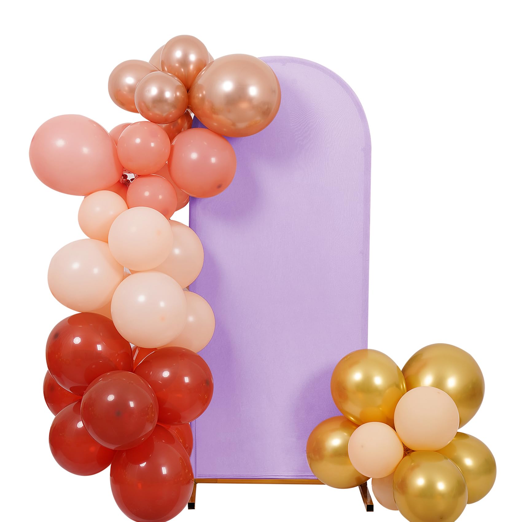 Peomeise 5FT Wedding Arch Cover，Lavender Arch Backdrop Cover Stretchy Spandex Backdrop Stand Covers for Birthday Party Ceremony Banquet Decor(60" L x