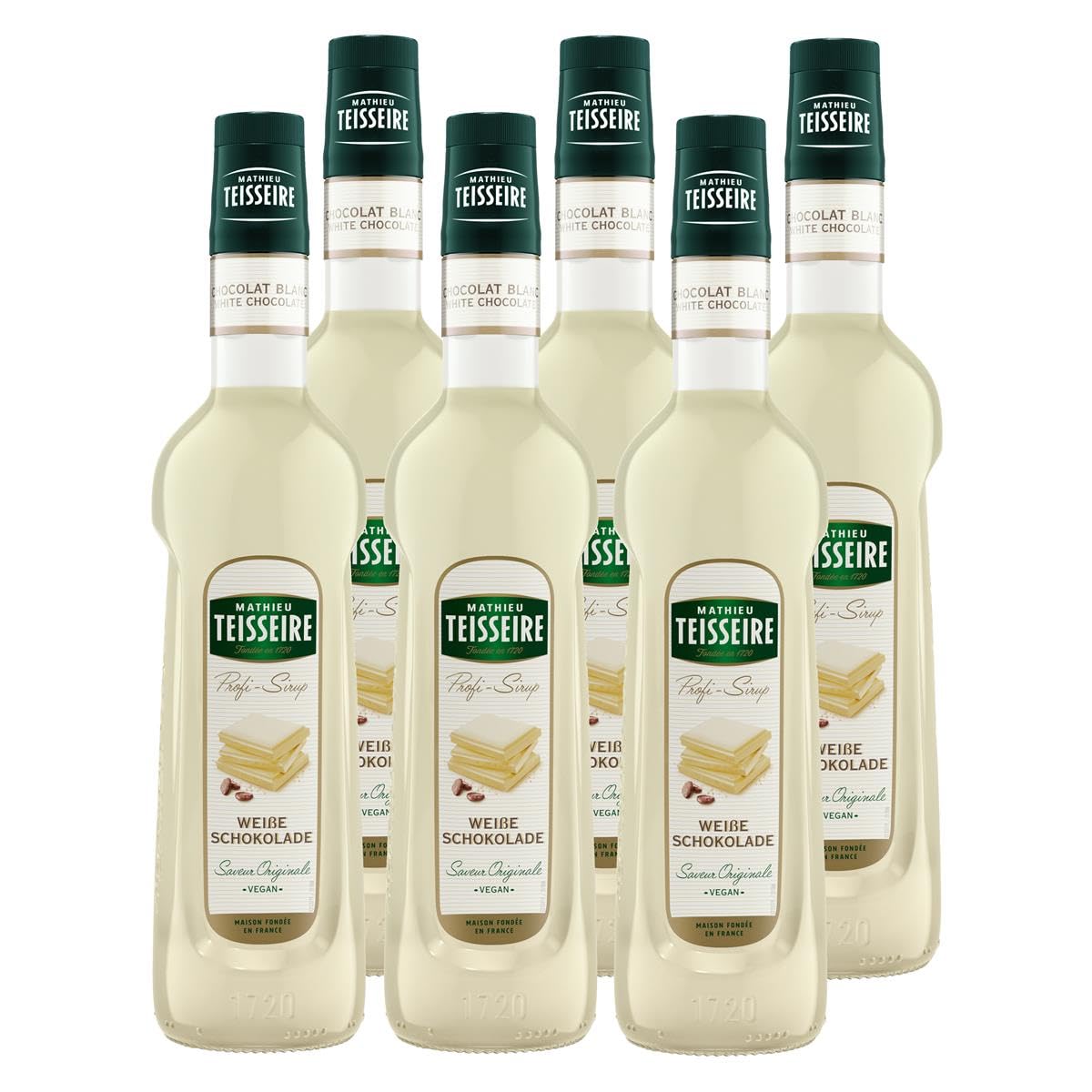 Mathieu Teisseire Getränke-Sirup Weiße Schokolade 0,7L - Cocktails (6er Pack)