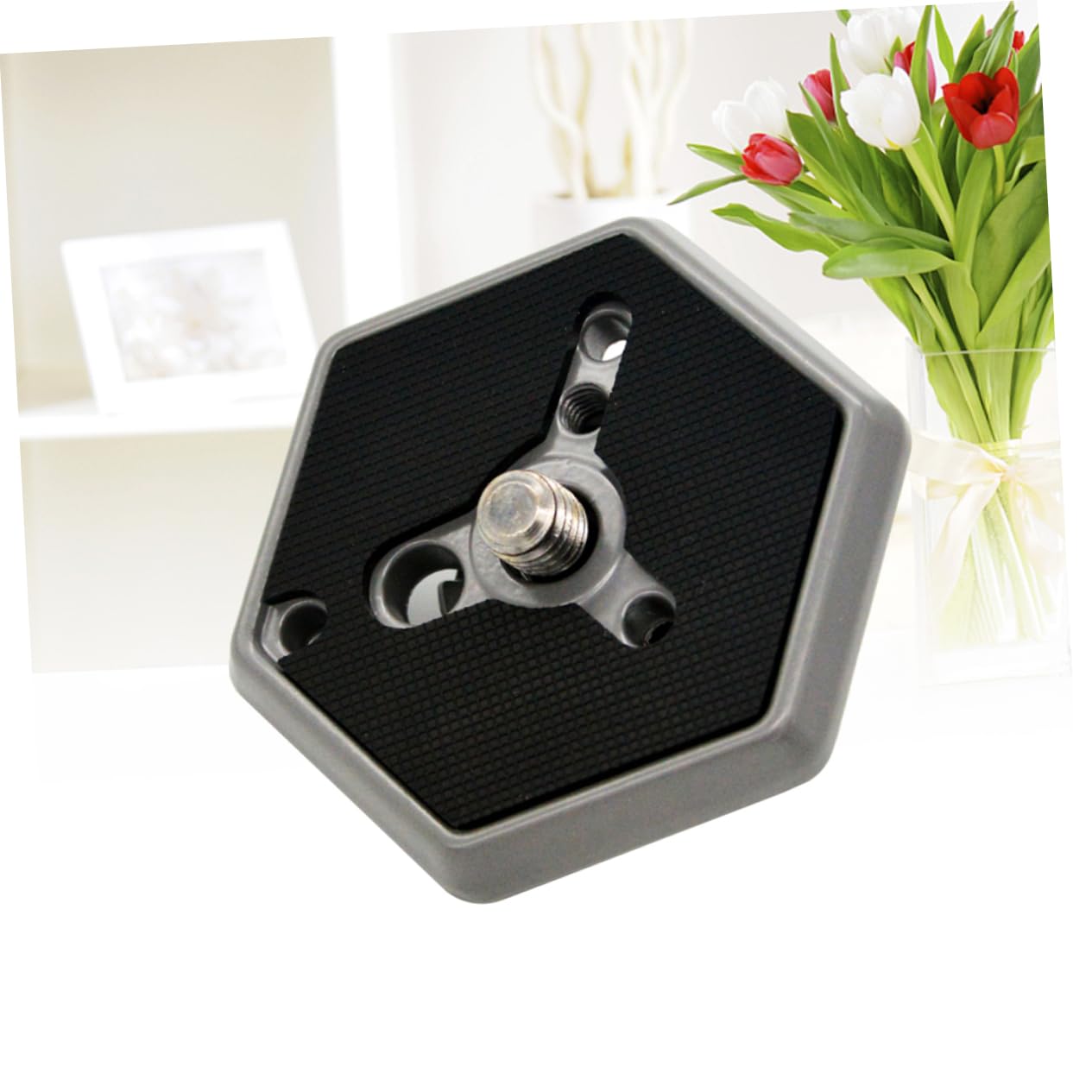 OSALADI 2piezas Placa De Liberación Rápida Hexagonal De Adaptador Compatible Accesorio De Estudio Fotográfico