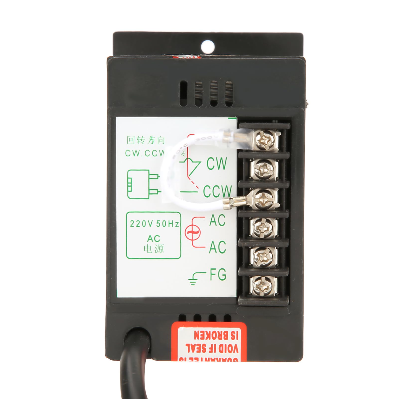 AC 220 V Getriebemotor Getriebemotor, 6 W Einphasiger Getriebemotor, Umkehrbare und Einstellbare Geschwindigkeit, für Industrie, Transportausrüstung, Textilmaschinen (#01)