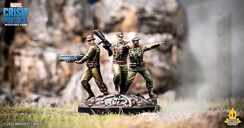 Miniatura 4 de Marvel Crisis Protocol Nick Fury, Sr. & Howling Commandos - Paquete de personajes  Estrategia de juego de batalla en miniatura para adultos a partir