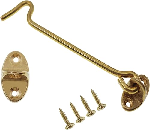 Miniatura 14 de Paquete de 2 pestillos para puerta de granero, cerradura de puerta de granero de 3 pulgadas, cerradura de puerta de cobre grueso sólido resistente