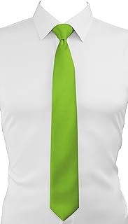 Ties for Men - Men's Solid Color Ties - Formal Neckties for Men - Neck Tie for Man