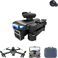 Vista 4 de Dron para adulto con SingleDual 1080P HD FPV Drone Control remoto Juguetes Dron ligero con brazos plegables