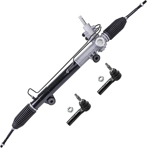 Miniatura 67 de Detroit Axle conjunto completo de dirección y ensamblaje de dirección con 4 puntas de barra exteriores e interiores, para modelos 4x4