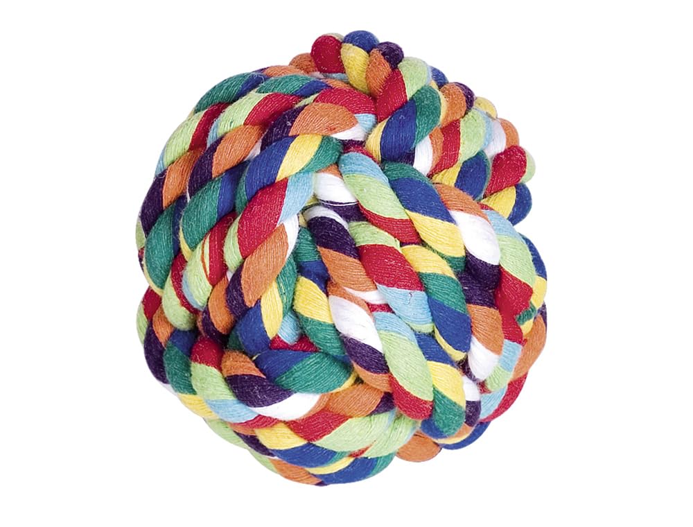 Nobby Pet Multicolore Dog Toy Ball With Ropes