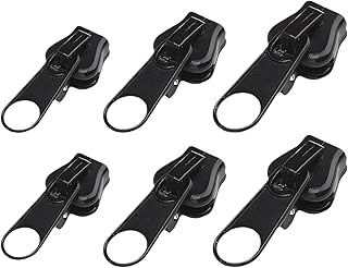 ジッパー修理 ファスナー 引き手 交換用 6個入り 手芸 手作り 裁縫 修理キット 工具不要 取付簡単 カバン ジャケット コート スーツケース バックパック 荷物 財布 衣類 靴 服アクセサリー 付け替え ジッパーヘッド交換パーツ