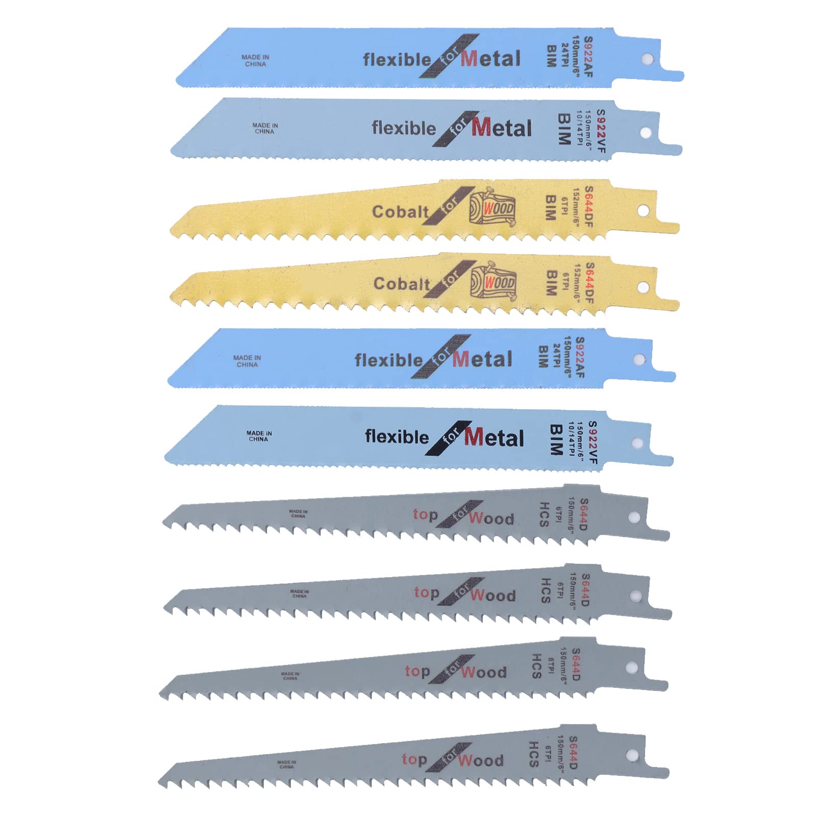 Lame De Scie Sabre - SALUTUYA - Kit De 4 Pièces - Acier à Haute Teneur