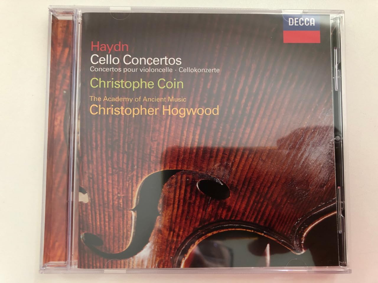 Haydn: Cello Concertos; Christ [Audio CD] Coin, Christophe; Academy of Ancient Music; Hogwoo