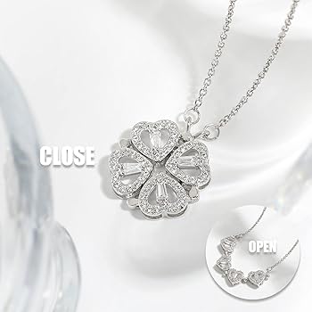 クローバー型チャーム ネックレス 楽天市場】クローバー 四葉 ネックレス ペンダント ダイヤモンド