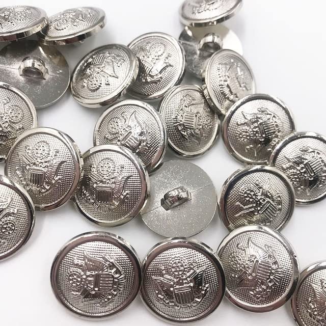 20 boutons à tige d'ancre or argent 20MM, couture