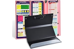 Nursing Clipboard Foldable Pink: Ultimate 3-Layer Nurse Clipboard with Cheat Sheets