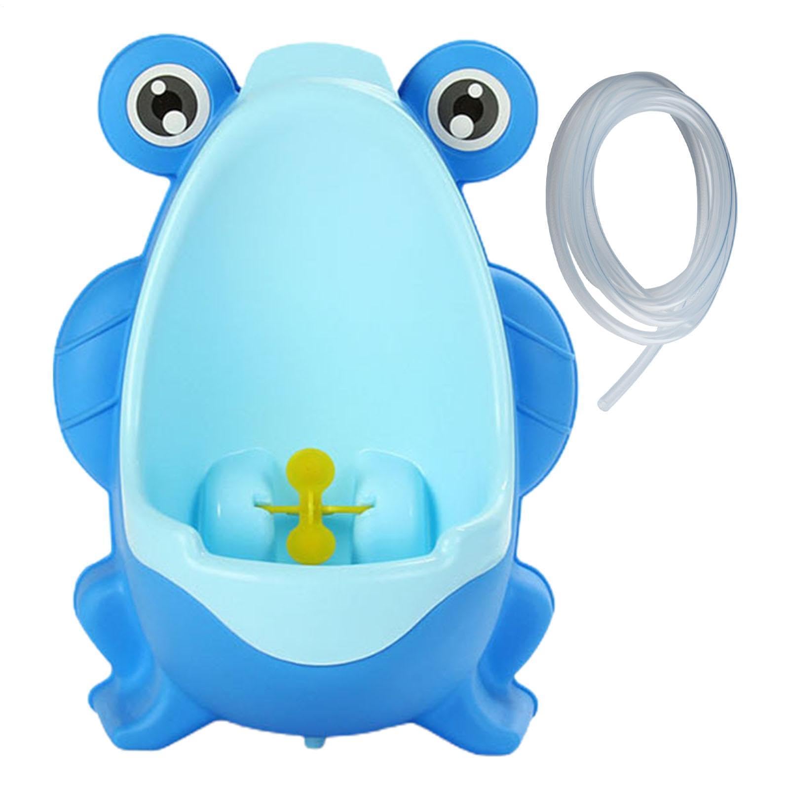 Urinal for Boys, Urinal with Funny Aiming Target, Potty Frog Trainer Toilet Wall-Mounted Cute Standing Pee Training for Boys