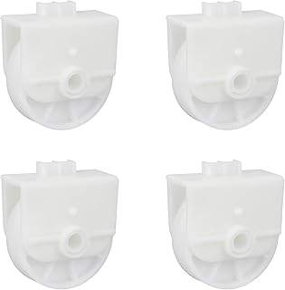 AHJ72909001 Refrigerator Freezer Drawer Roller for LG/Kenmore Models, Replaces AHJ73329901 AP4671331, 4pc Roller Assembly