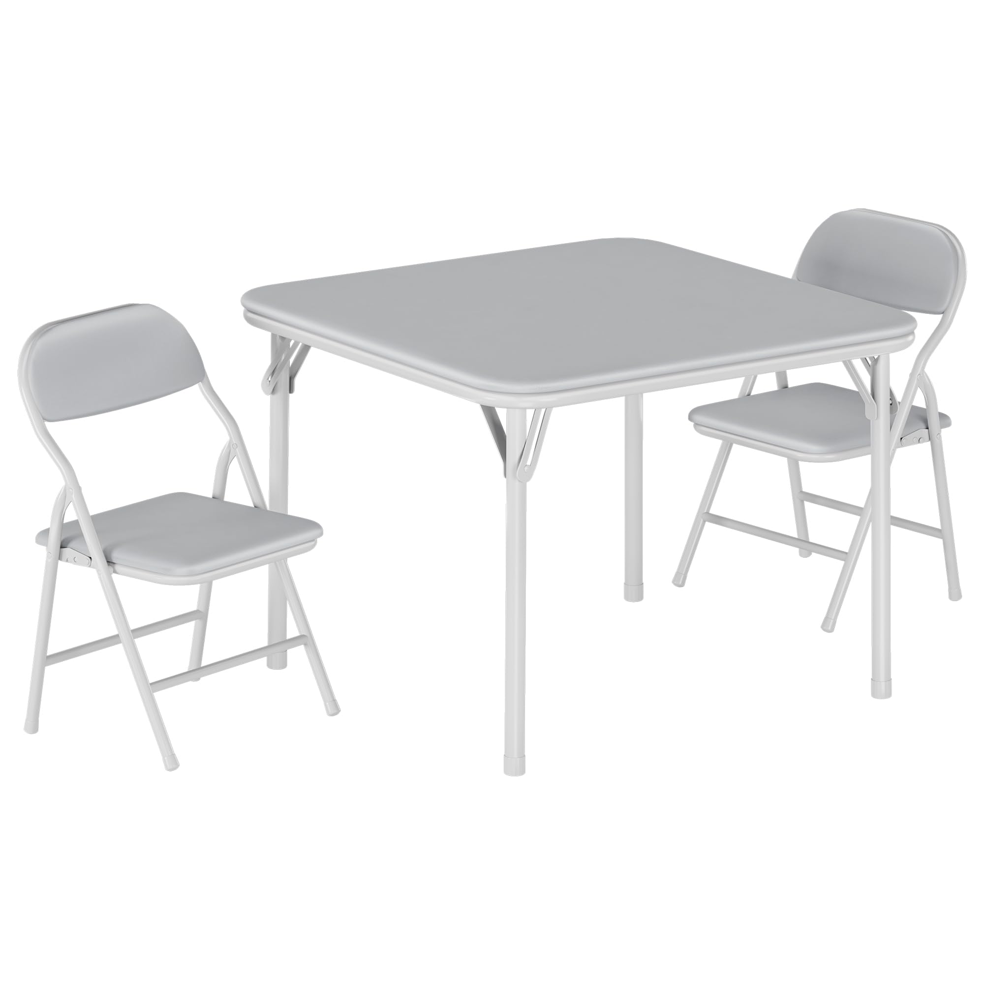 Ensemble De Table Et Chaises Pliantes pour Enfants, 3 Pièces, Table d'Activités pour Enfants avec 2 Chaises Rembourrées pour Salle à Manger, Garderie,Salle De Classe