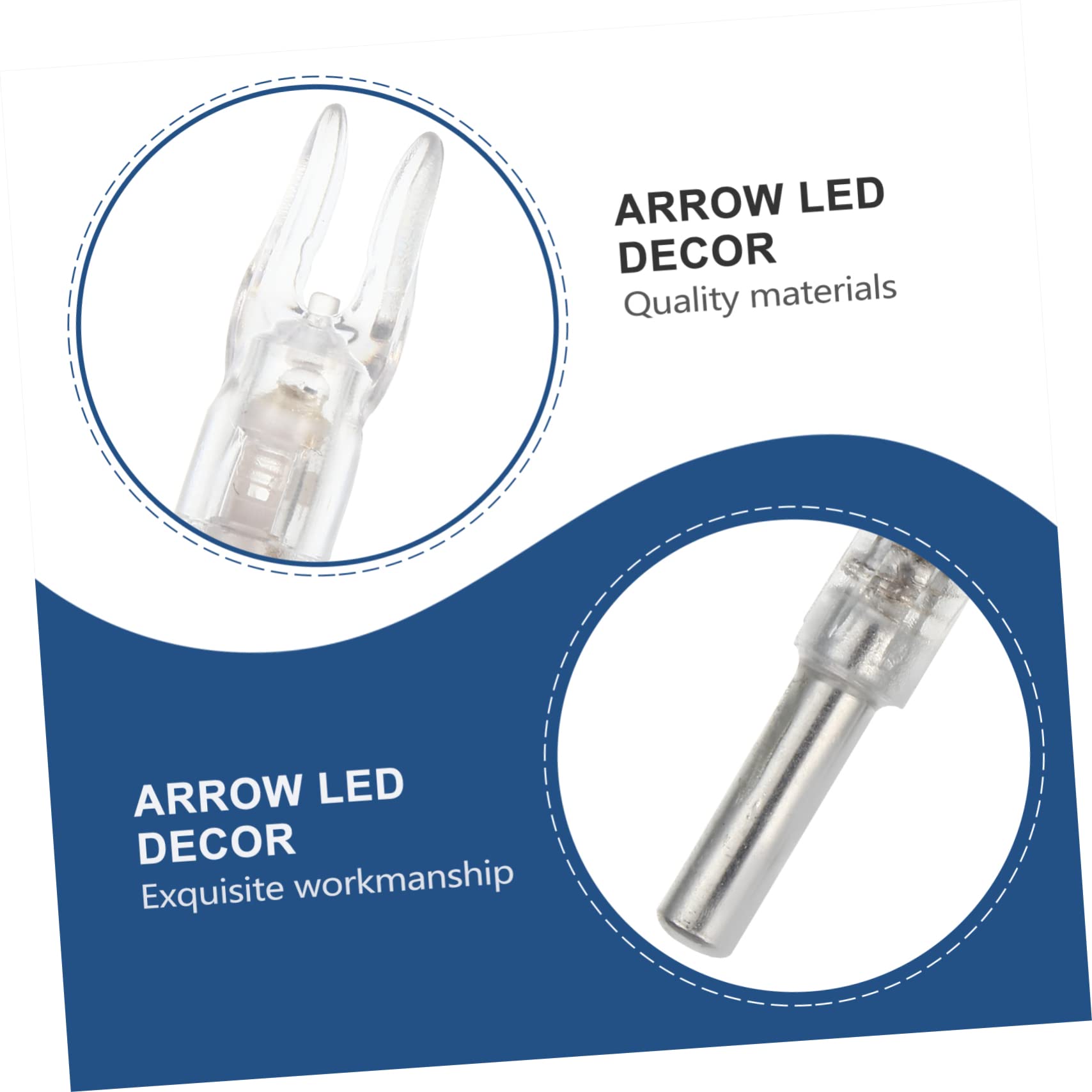 BRIGHTFUFU Led-Lighted Arrow Nocks Easy Gear for Compound Mm Diameter