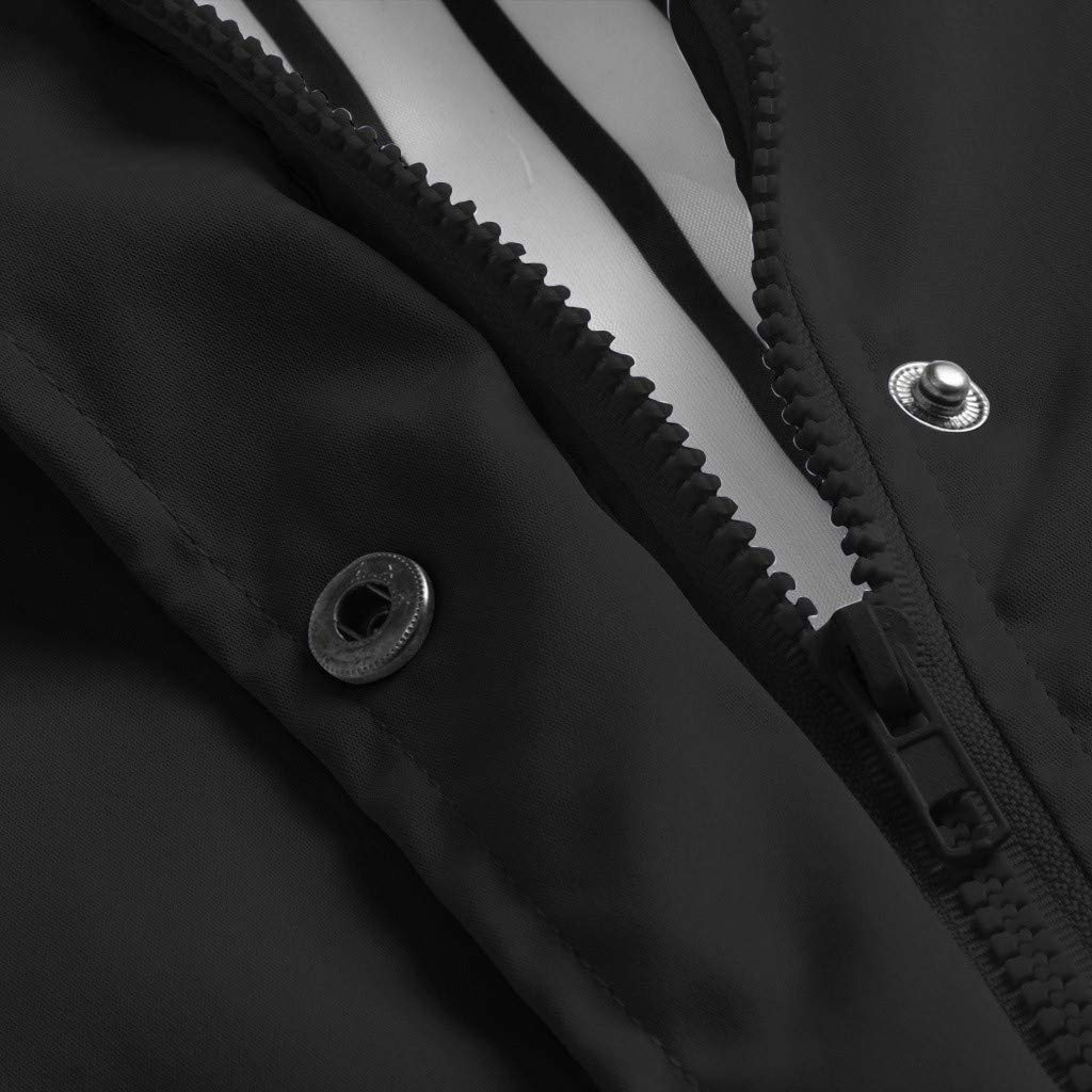 Manteau Pluie Imperméable Femme Couleur Unie Rayé Légère Pliable Kway, Coupe Vent Femme Imperméable Ciré Avec Poches Et Doublure Zippée, Veste De Pluie Vêtements Extérieur Blazer, Coupe Grande Taille