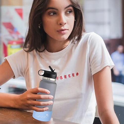 Miniatura 10 de GENLEAS - Funda protectora de silicona para botas de 12 a 40 onzas para vaso Stanley, Hydro Flask, Owala, Yeti, Simple Modern, accesorios de vaso