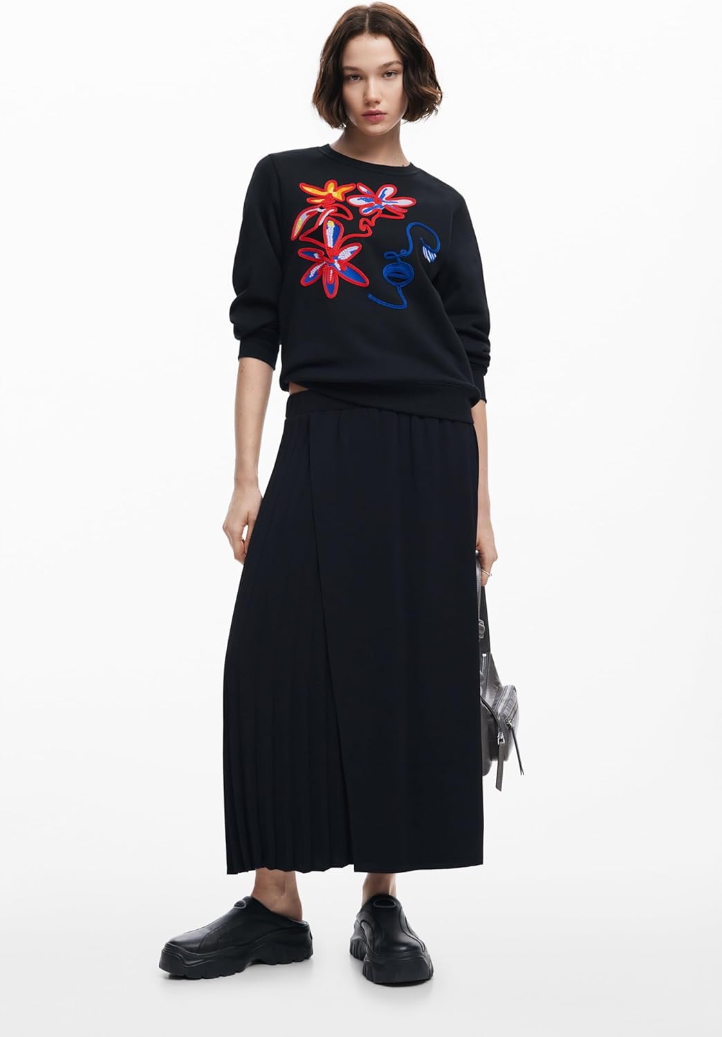 Desigual Women's Sweatshirt with Arty Print - Image 4