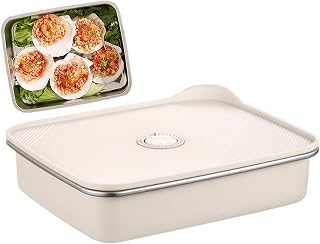 Freezer Storage Containers | Airtight & Waterproof - Stainless Steel Freezer Containers With Lid | For Freshness On Travel With Meat Fruit