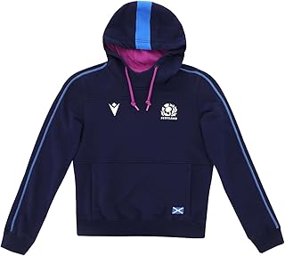 Macron Unisex Kids Scotland Rugby 2021/22 Junior Kangaroo Pouch Hoody scotland rugby 2021/22 junior kangaroo pouch hoody