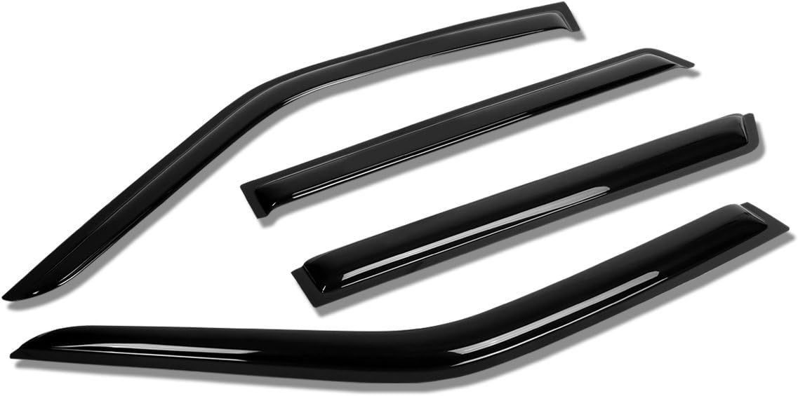 Rain Guards Tape on Compatible with 1996-2004 Nissan Pathfinder Infiniti QX4, Acrylic 4pcs Window Vent Visor Deflector