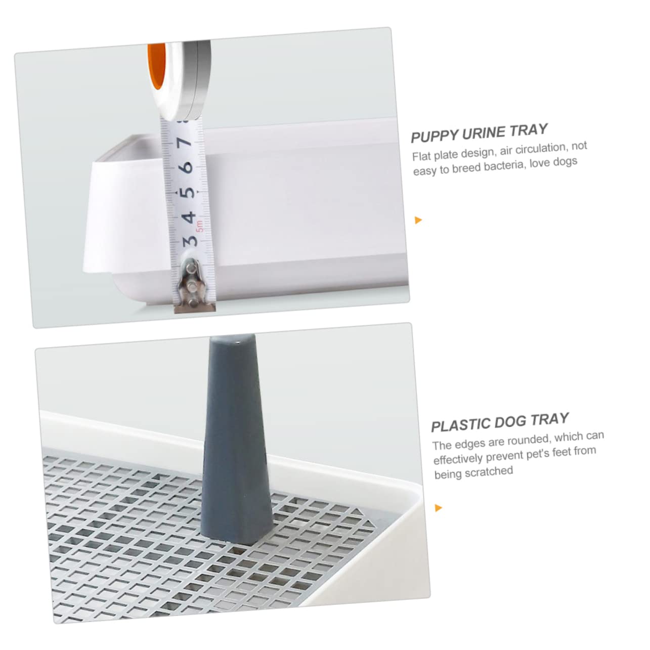 Angoily Splashproof Dog Urine Pot Large Dog Pee Mat Training Toilet for Puppy Plastic Puppy Tray