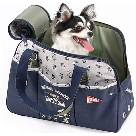 Amazon スヌーピー スカウト柄 キャリーバッグ 小型犬用 手持ち 肩がけ ショルダー 犬 猫 通院 旅行 ペットパラダイス 998 ペットパラダイス キャリーバッグ スリング 通販