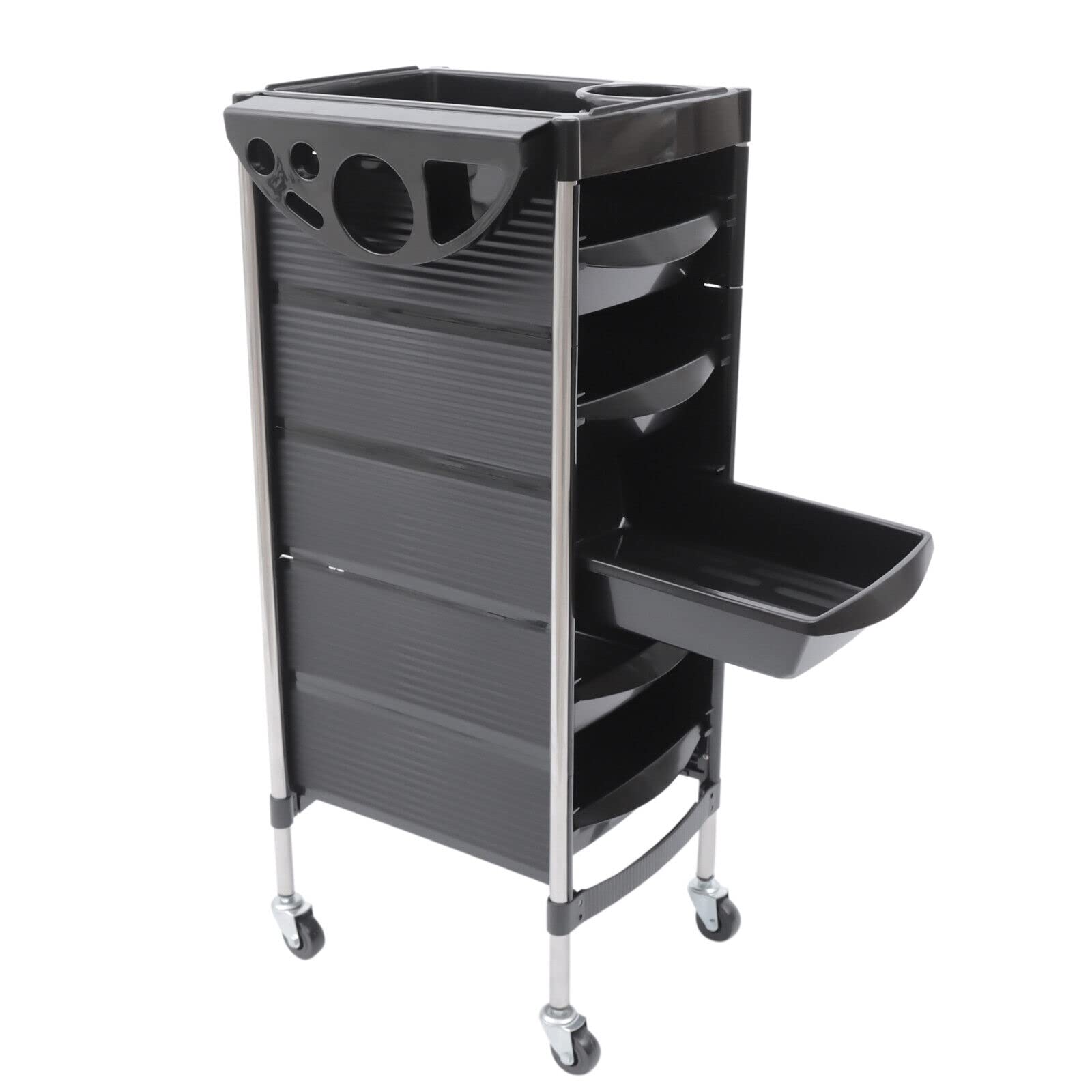 Friseurwagen Bedienungswagen Beauty Rollwagen Salonhilfe Friseur Arbeitswagen Wagen 6 Etagen Friseur Wagen