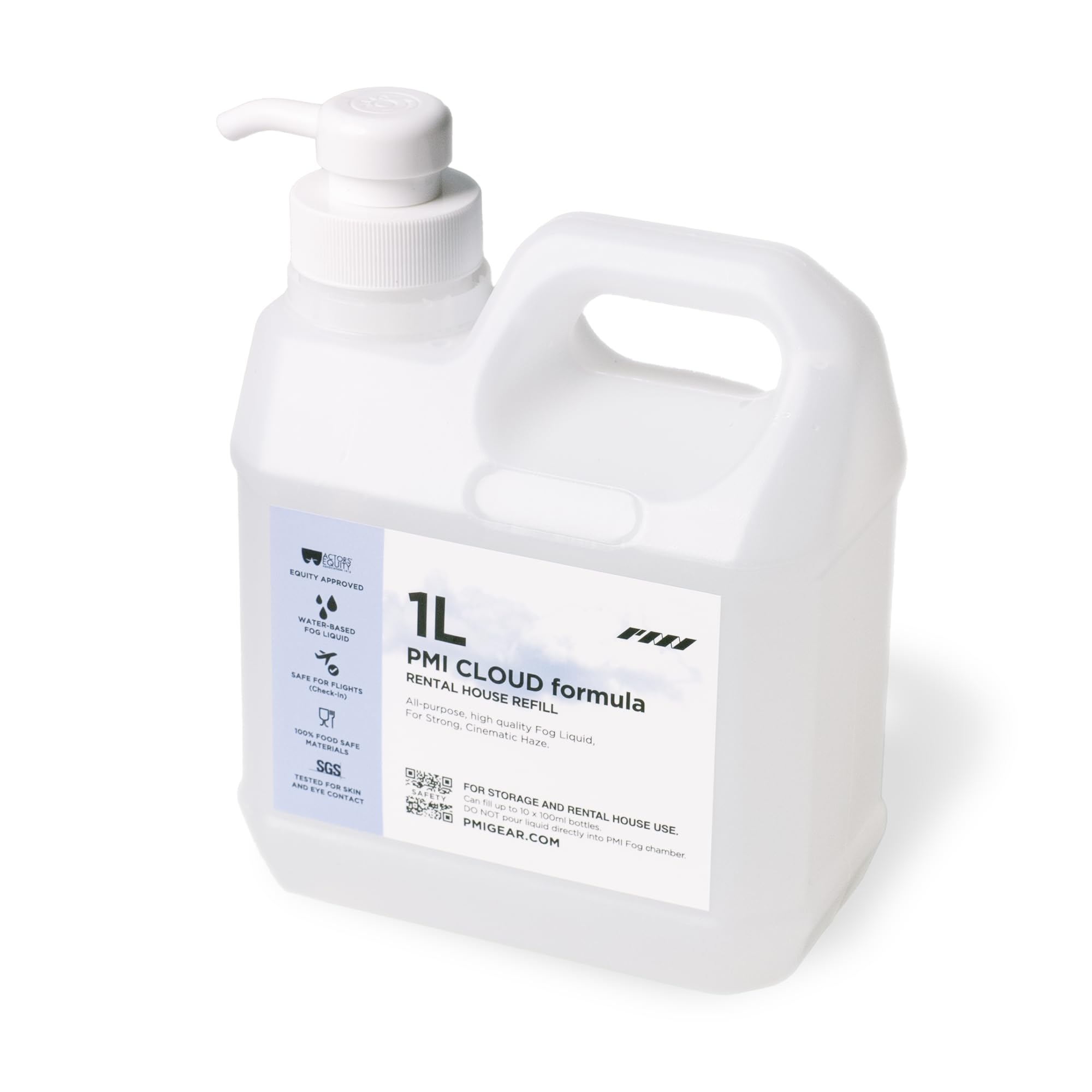 PMI Cloud Formula Nachfüllpackung, 3000 ml, Hochleistungs-Nebelsaft für SmokeGENIE & SmokeNINJA, professionelle Nebelmaschinen-Flüssigkeit, schnelle Dispergierung, langanhaltende Wirkung, SGS 100%